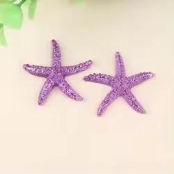 E-Commerce Firm Sale 40mm Flatback Resin Cabochons Large Starfish Design with Artificial Sea Theme for Souvenirs
