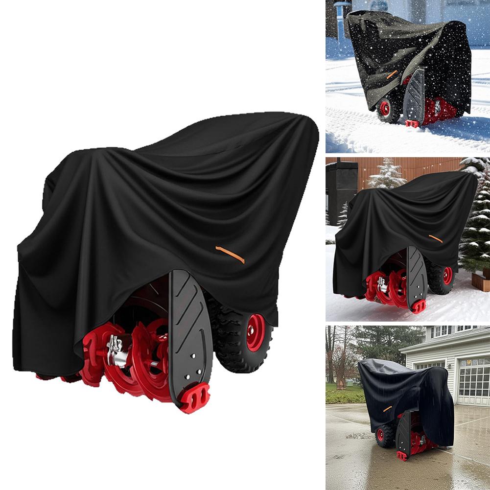 1PC Snowplow Cover 33*58*52in Heavy Duty 210D Oxford Waterproof Snow Blower Cover All Weather Protection Covers For Machine