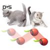 2 Stück Interaktives Katzenballspielzeug, wiederaufladbarer USB-Rollball, zwei Geschwindigkeitsmodi, automatisch beweglicher Smart Ball, Katzenspielzeug