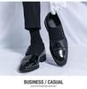 Men's British Style Formal Monk Strap Derby Dress Shoes for Weddings and Business Attire