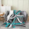Geometric colored patterns digital-printed polyester Bedroom velvet flannel soft sofa cover blanket Fleece sofa cover blankets