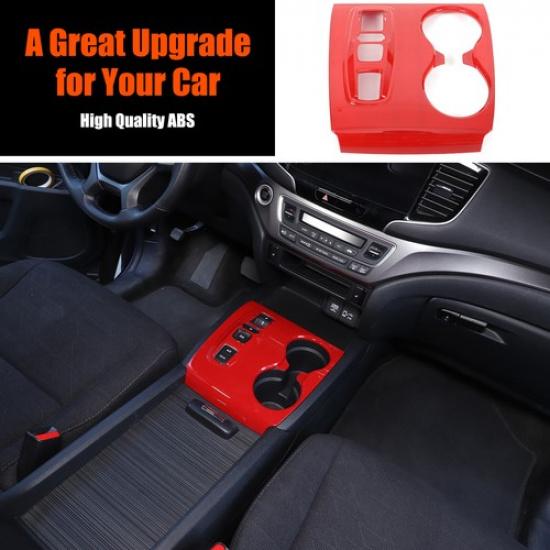 ABS Carbon Fiber Center Gear Shift Panel Cover Trim For Honda Pilot 2016-