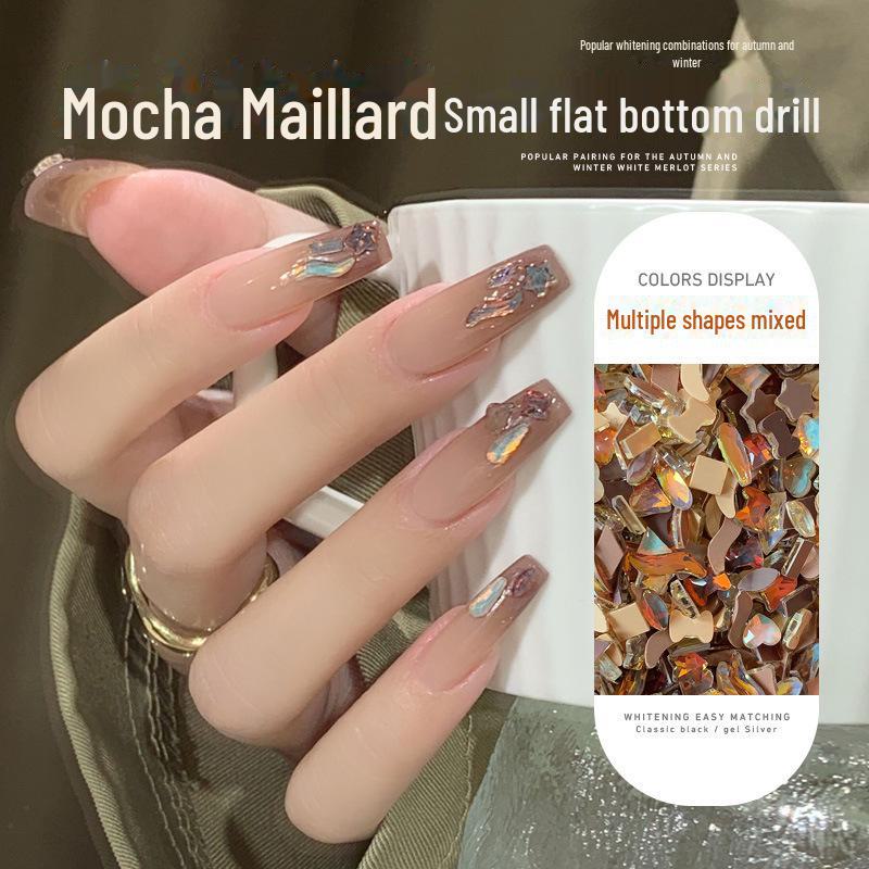 

Maillard Coffee Nail Art Diamonds: Unique, Flat-Bottomed, Super Shiny Nail DIY Accessories