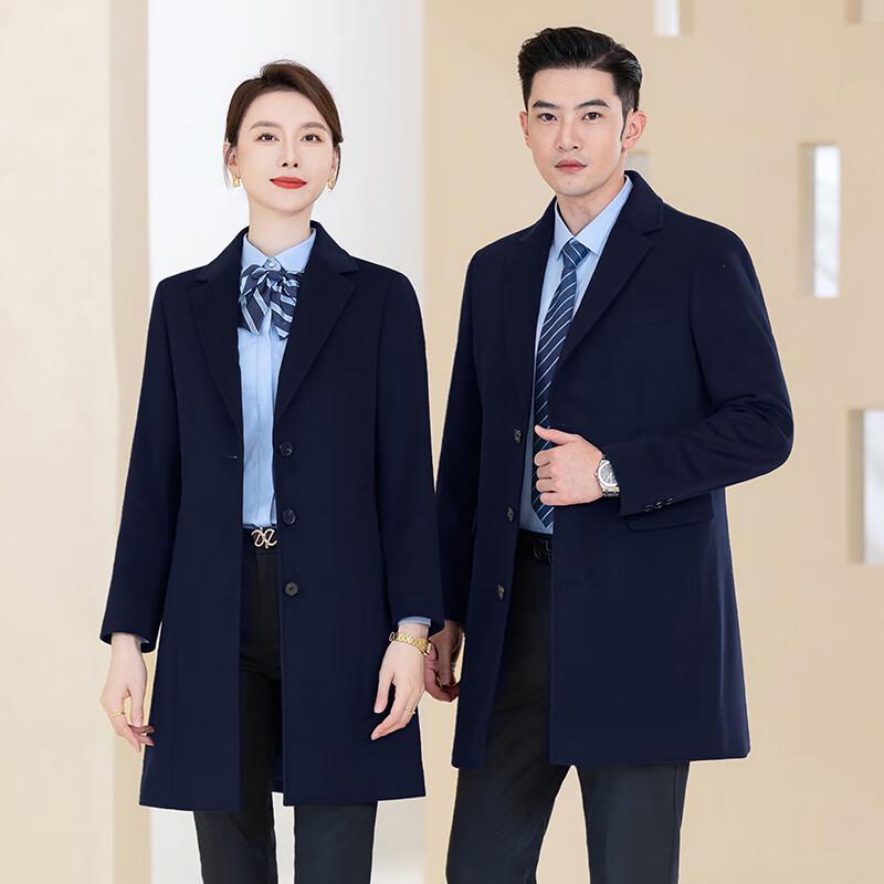 

Tluoman Унисекс Кашемировая Шерсть Пальто Миди Деловое 2XL