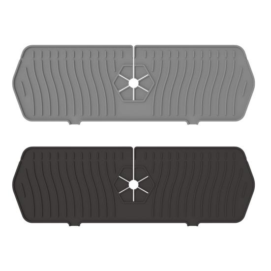 Faucet Drain Pad Silicone Splash Guard for Kitchen Sink Sponge Holder Dish Drying Mat Bathroom Shelf Organizer Countertop Protector