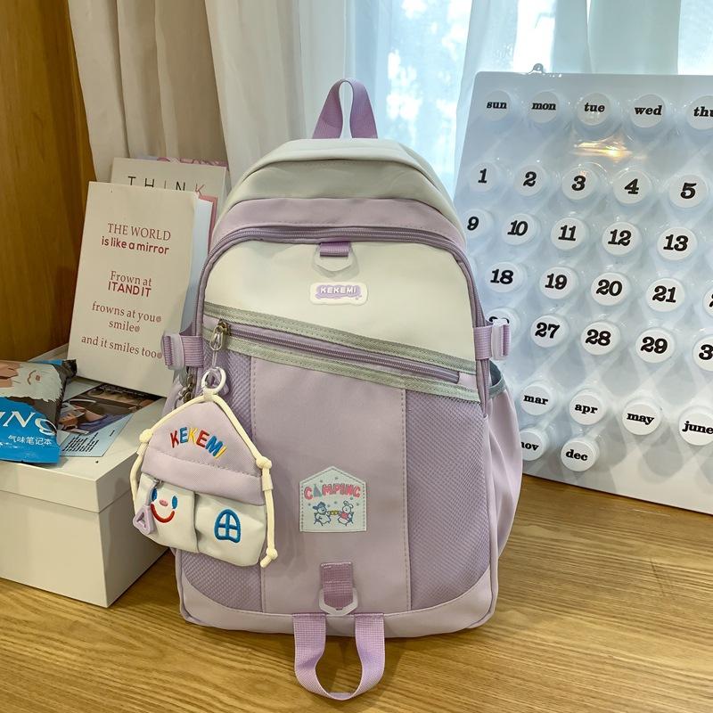 Backpack Women's Summer Korean Fashion High Capacity Lightweight High School Travel Backpack Tide.