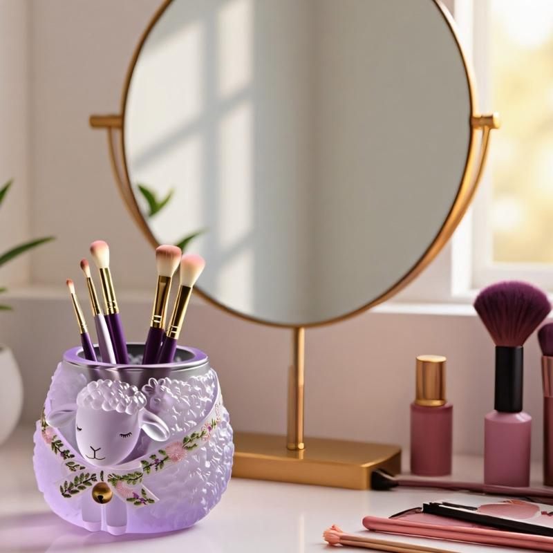 Sheep Shape Silicone Molds Crafting Supplies Perfect for Creating Resin Planter Jewelry Containers Detailed Pattern