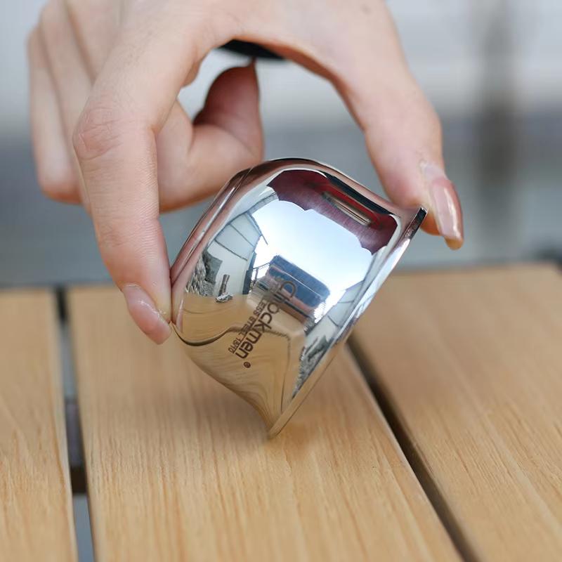 Solid 316 Stainless Steel Mini Shot Glass Cup 0.1kg Premium Wine Tea Souvenir Cup with Etched Surface for Home Bar Outdoor Use