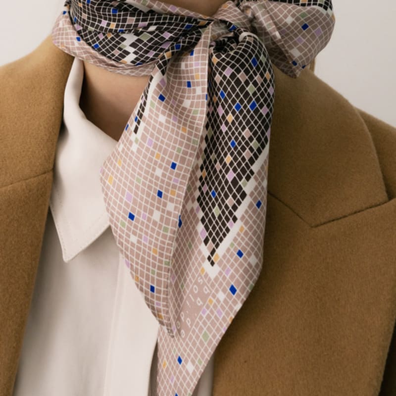 BB’DE SOLI’DE arum silk scarf - pink