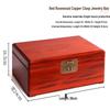 Retro Massivholz Schmuck- und Dokumentenbox - Aufbewahrung für Hochzeit, Schreibtisch, Uhren und Schmuck