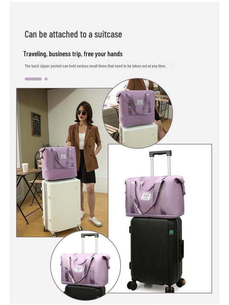 Women's Lightweight Large-Capacity Travel Bag for Short-Distance and Sports Trips