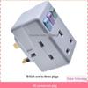 British Plug Converter with Independent Switch for Hong Kong/Singapore