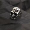 Personalized Hipster Cross Skull Ring Does Not Fade Titanium Steel Ring Jewelry Men