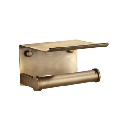 COZENTA Toilet Paper Holder, Antique Gold and Brass, Stylish