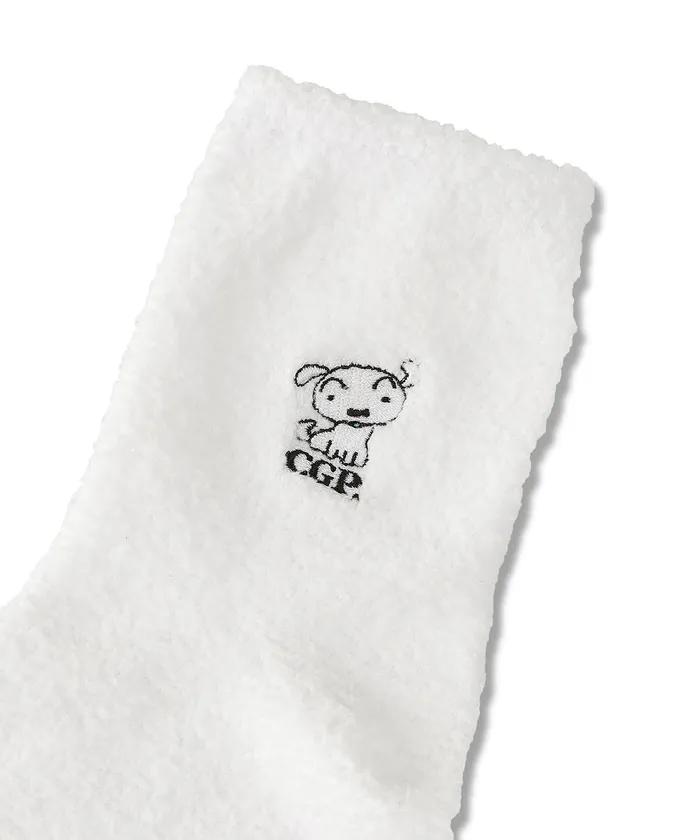 Crayon Shin-chan X CGP Shiro Sleep Socks_White