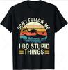 Dont Follow Me I Do Stupid Things Scuba Diving Diver TShirt Men Clothing Graphic T Shirts