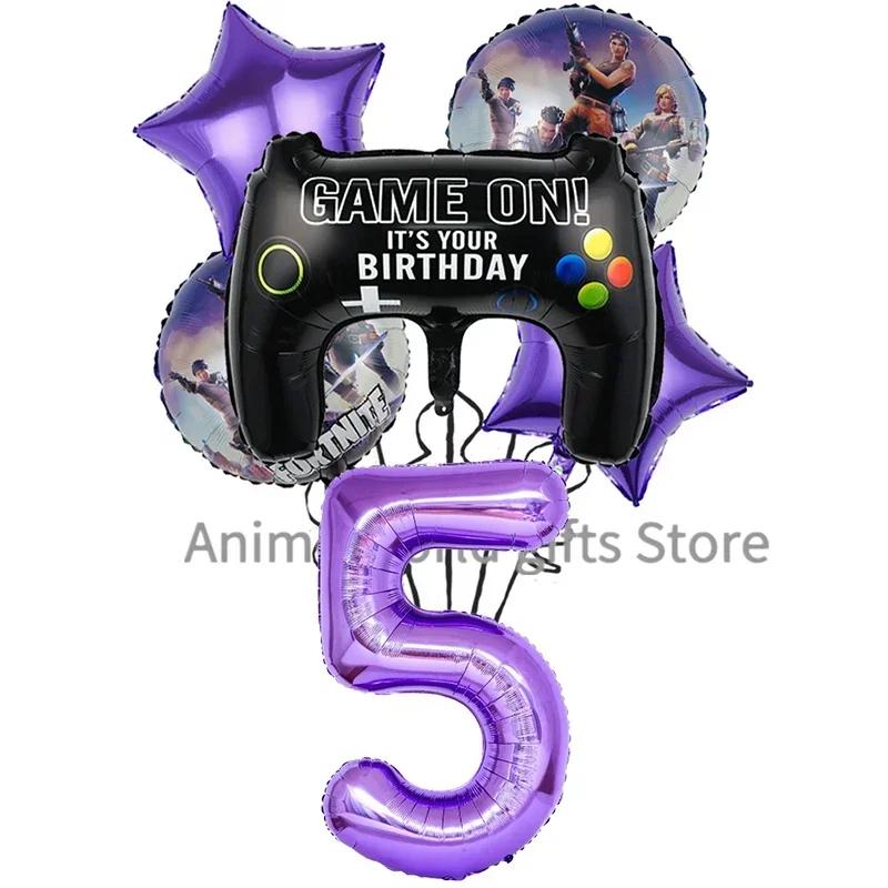 Perfect Fortnite Game Theme Party Decorations for Boys Action Figures Banner Cake Kids Birthday Party Tableware Decoration Backgrounds