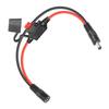 Durability 14AWG Coppers Power Extension Cable With 10A Fuse Quick Disconnects Wire Harnesses for LED Strips Surveillances