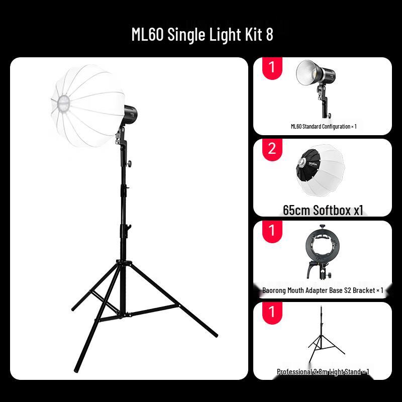 Godox ML60 Portable LED Video Light Kit