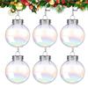 Weihnachtskugeln Baumschmuck 6 Stück Kugeln Dekorationen 2,36 Zoll Baumschmuck Exquisite Dekorative Kugeln Farbig