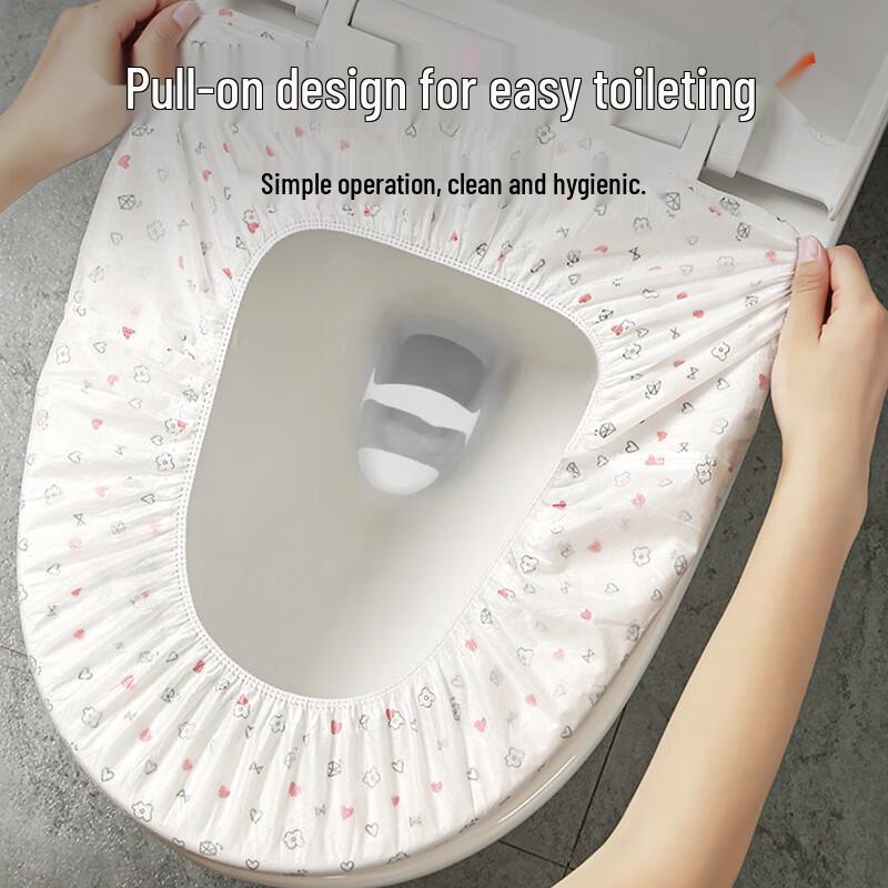 Disposable Extended Slip-on Toilet Seat Cover