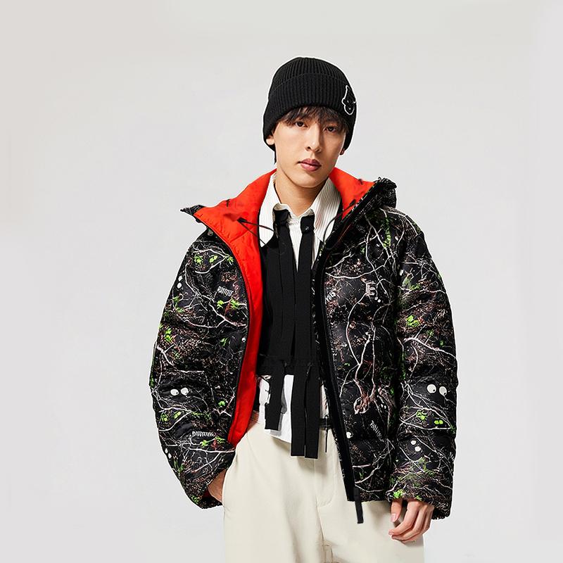 Li Ning Down Jackets Unisex Branch All Over Print Thickened AYMV501-6