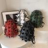Backpack Ladies 2025 New Korean Version Fashion Personality Large Capacity Backpack Funny Hedgehog Popular School Bag