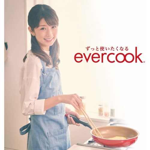 Evercook Lid, 26-30cm, with Standing Rotating Handle, Dual-Use Cover, Doshisha EFPSCT26BK