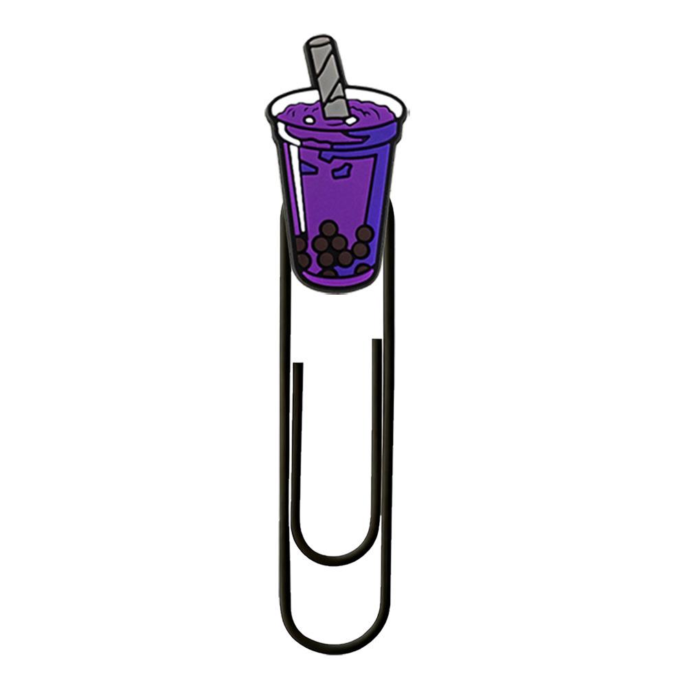 

VSCO Purple Cartoon Bookmark - Creative Colorful Paperclip for Office & DIY Projects