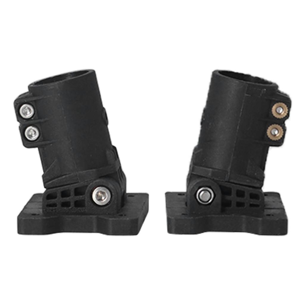 2Pcs Drone Folding Spray Rod Fixed Base Parts Black 20mm Nylon Aluminum Alloy Connector for
