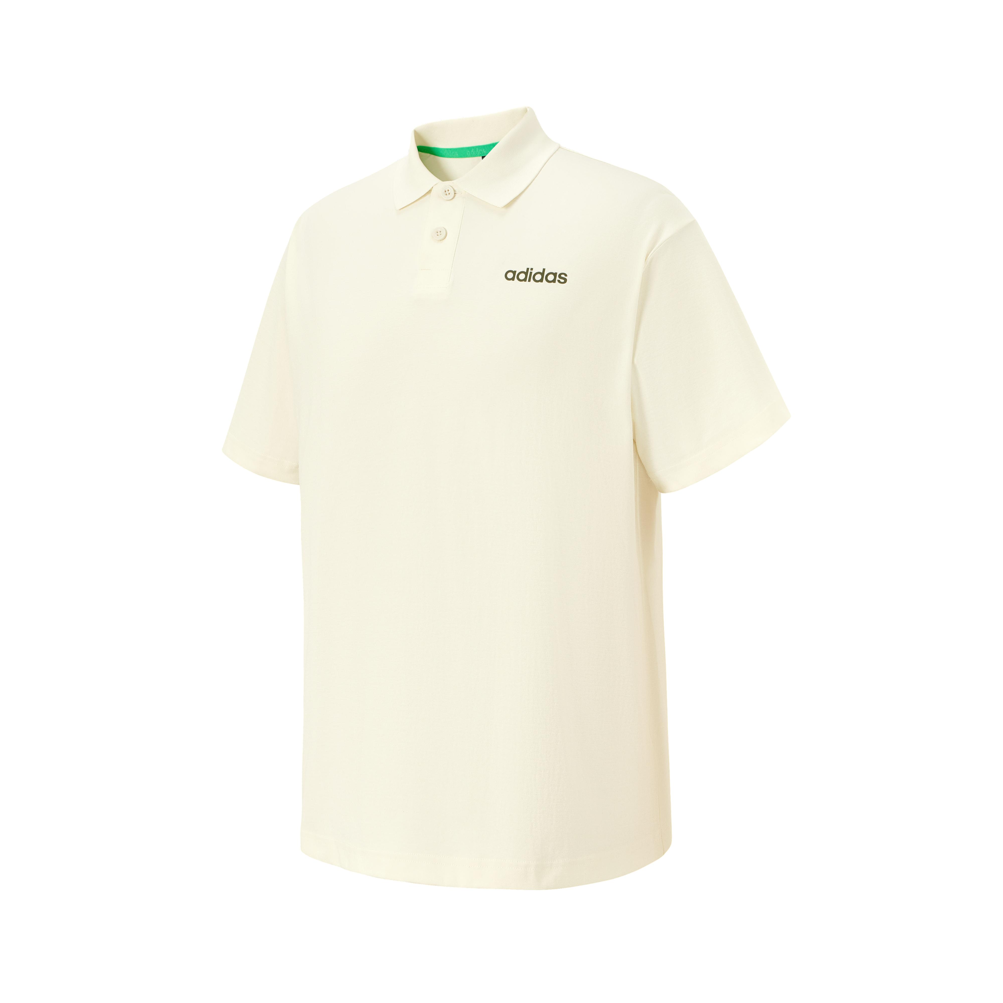 

Adidas Comfortable Fashionable Versatile Short Sleeve Polo Shirt Unisex Tops Off-White JI6026 XL