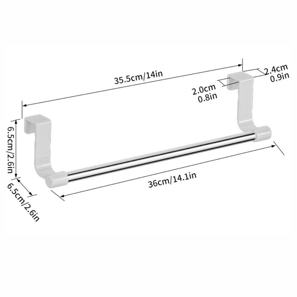 Rag Hanger Towel Rod Multi-purpose Towel Storage Organizer Gifts Over Cabinet Towel Rack