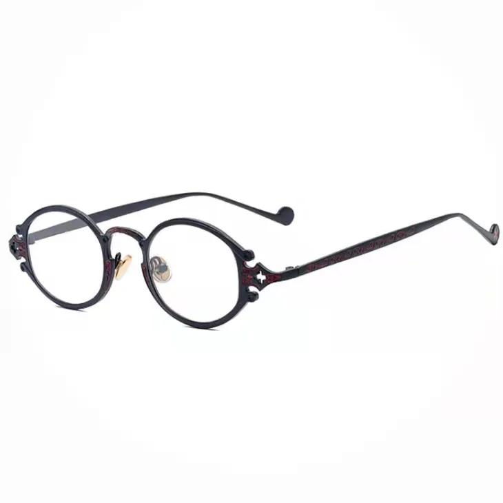 Vintage Punk Style Sunglasses Men Retro Elliptical Metal Frame Women Sun Glasses Fashion Eyewear