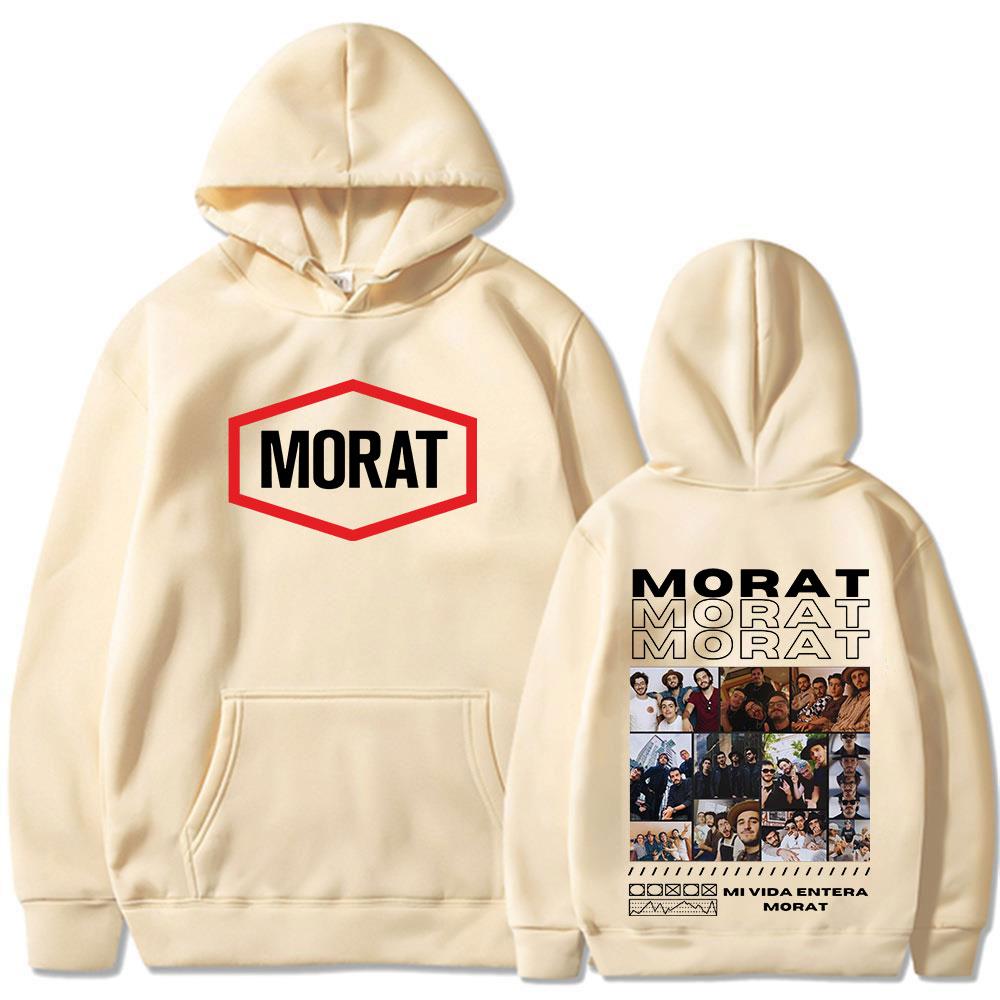 Morat Rockband Grafik Hoodies Herren Damen Kleidung Hip Hop Mode Übergroßes Sweatshirt Lässige Kapuzenpullover Jacke Streetwear