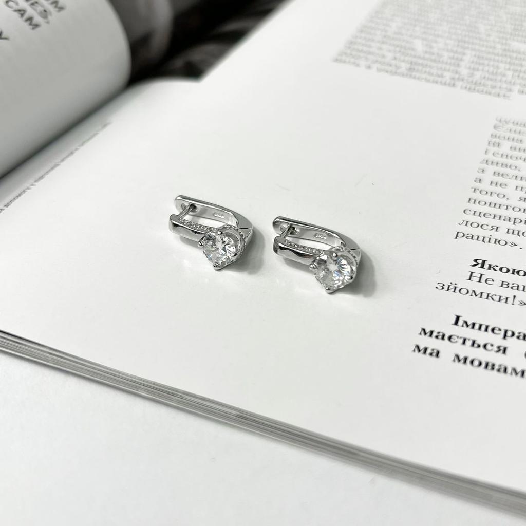 Silberohrringe mit Zirkonia (2136453)