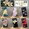 Lily Flowers Case For OPPO Reno 13F 12F 11F 8T 7 8 10 11 12 13 Pro OPPO Find X8 X6 Pro X3 X5 Lite Cover