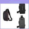 Trendy Cross-border Style Men's Chest Bag With Anti-theft Password Lock