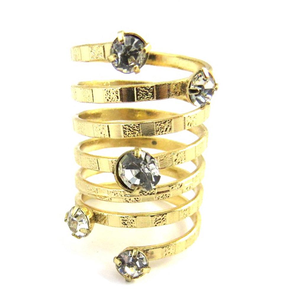 Gyllene 'Cleopatra' designerring