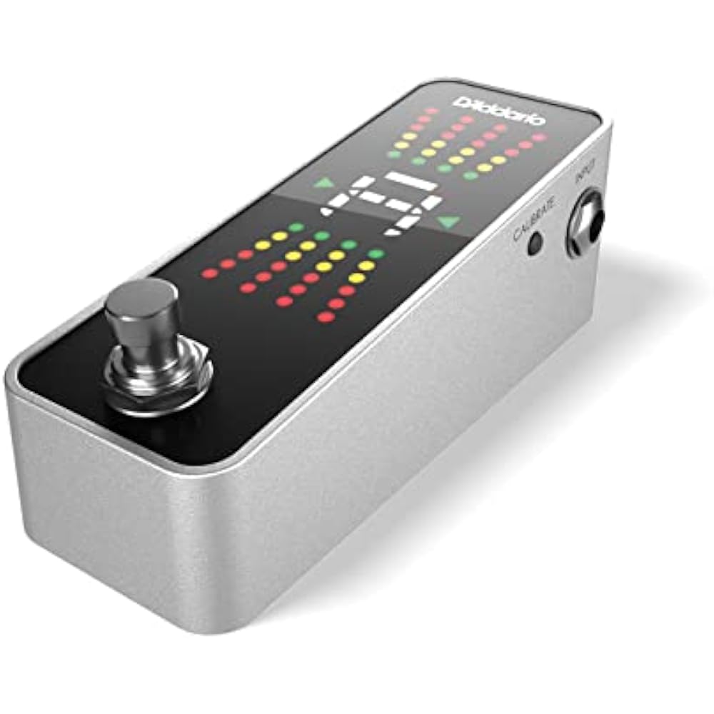 D'Addario Daddario Pedal Tuner Chromatic Type Chromatic Pedal Tuner True Bypass Specification PW-...
