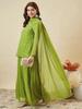 Women Designer Party Wear Georgette Kurta Palazzo Dupatta Set Indian Bollywood Wear Dress