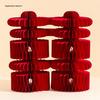 Double Happiness 3D Honeycomb Ball Ornament Set for Wedding & Engagement Decor