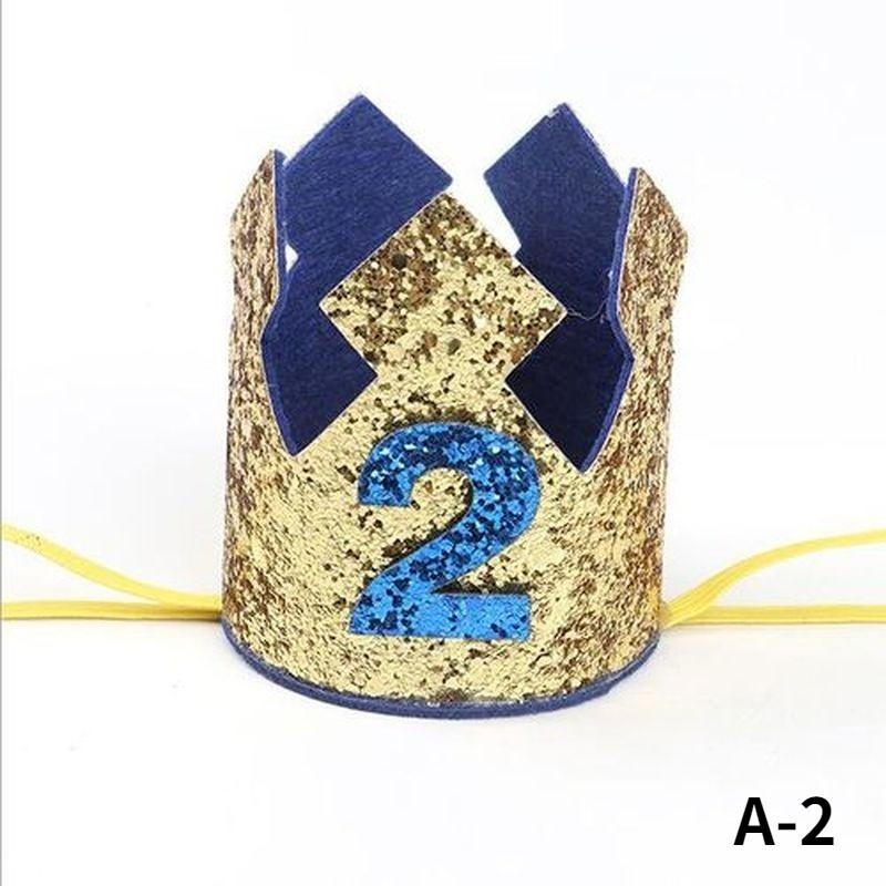 Creative Shiny Film Birthday Crown, Birthday Hat, Childrens Holiday Party Supplies