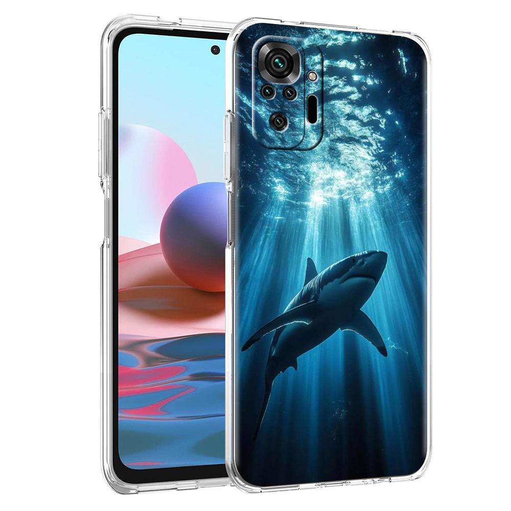 Phone Case For Xiaomi Redmi Note 15 14 5G 13 12 10 11 Pro Plus 4G 14C 13C 12C Soft TPU Cover Shark