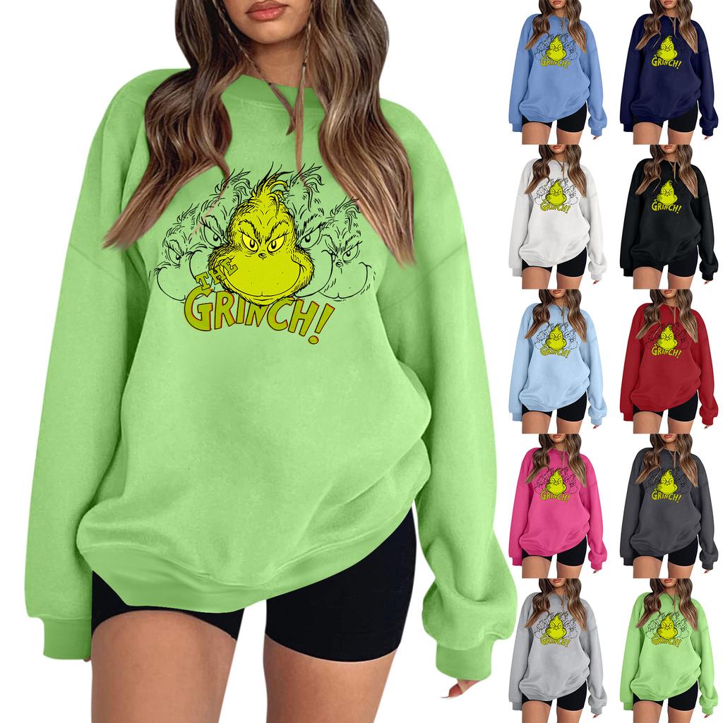 Dámská mikina Colorblock Dlouhý rukáv Kulatý výstřih Neformální Pohodlné Volné Lehká dámská mikina