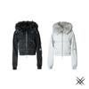 Streetwear Hoodie Women - Washed Cotton Blend Faux Fur Trim Zip-Up Front Slim Fit 2025