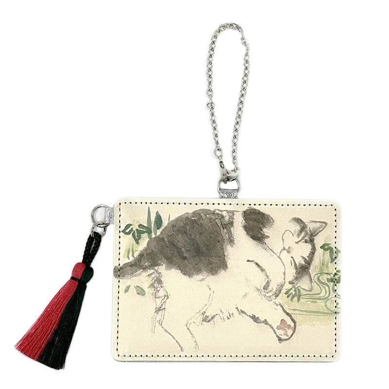 [Японский Манхэттенер] Кошелек для проездного билета, Кошелек с бахромой, 70-7729, Оливковый