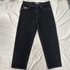 ZYLLO Jeans Pantalones Y2k Jeans Negros Pierna Ancha Hombre Retro Sueltos Moda Pantalones de Moda Hip-Hop Streetwear Y2k American Street Casual Jeans