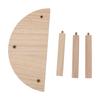 Hamster Play Wooden Platform Half Round Safe Pine Hamster Stand Platform for Small Animal