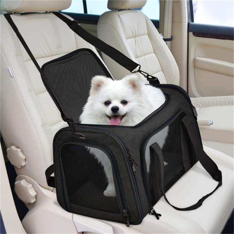 Pet Tote Carrier Bag, Portable Pet Bag Go-out Bag Travel for Puppies Outdoor Travel Portable Soft Shoulder Bag