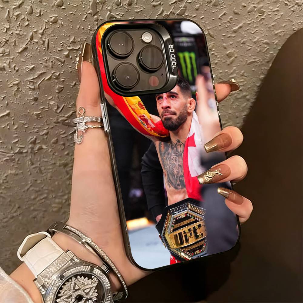 C-Champion Ilia T-Topuria  Phone Case For iPhone 17,16,15,14,13,12,11 Plus,Pro Max,XS,Colorful Silver Phone case Funda Cover